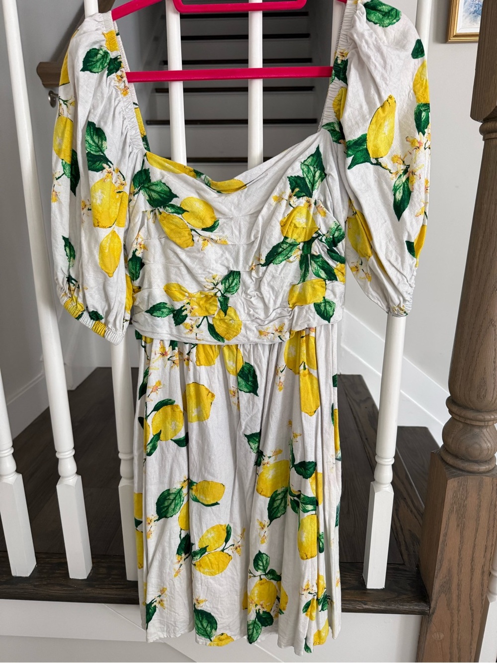 New York & Co Lemon-Print Women’s Dress